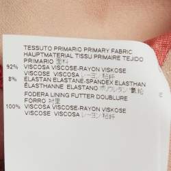 Pre Owned Just Cavalli Salmon Pink Embellished Jersey Evening Dress M