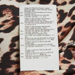 Pre Owned Just Cavalli Black Velvet Vest Trim Cape Jacket M