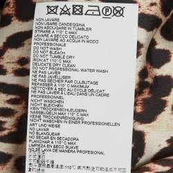 Pre Owned Just Cavalli Black Velvet Vest Trim Cape Jacket M