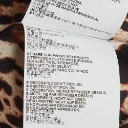 Pre Owned Just Cavalli Black Velvet Vest Trim Cape Jacket M