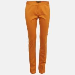 Pre Owned Just Cavalli Mustard Yellow Jersey Trousers M