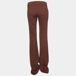 مملوكة مسبقًا Just Cavalli Brown Jersey Flared Trousers M