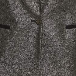 Pre Owned Just Cavalli Metallic Cotton Blend Blazer M