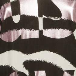 Pre Owned Just Cavalli Multicolour Logo Graphic Print Jersey Long Sleeve T-Shirt L