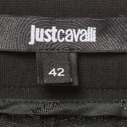 Pre Owned Just Cavalli Black Stretch Knit Pants M