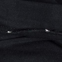 مملوكة مسبقًا Just Cavalli Black Printed Jersey Crewneck T-Shirt L