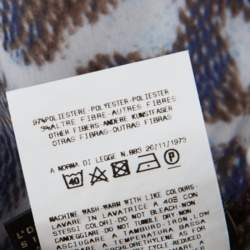 Pre Owned Just Cavalli Multicolor Animal Print Short Sleeve Blouse M