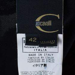 Pre Owned توب جست كافالي مزين بكشكشة أسود M