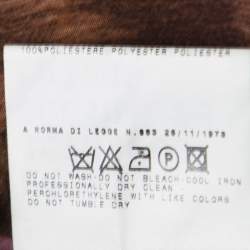 Pre Owned Just Cavalli Leopard Printed Sheer Criss Cross Tie Up Detail Ruffled Blouse M