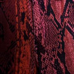 Pre Owned Just Cavalli Red Python Printed Denim Skinny Jeans S