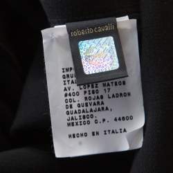 Pre Owned Just Cavalli Black Knit Cutout Back Detail Sleeveless Midi Dress S