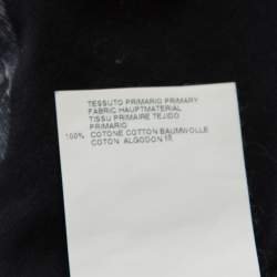 Pre Owned Just Cavalli Black and White Printed Studded Crew Neck T-Shirt L