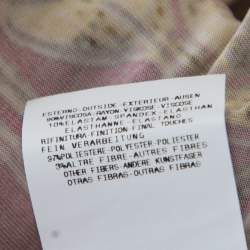 Pre Owned Just Cavalli Red and Yellow Printed Jersey Sleeveless Midi Dress S