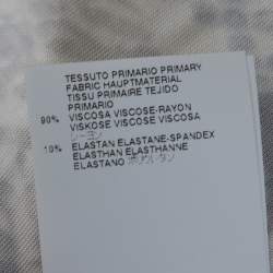 Pre Owned Just Cavalli Brown and Beige Python Scale Printed Jersey Dress XL