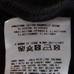 Pre Owned Just Cavalli Black Cotton Jersey Sequin Paillette Embellished T-Shirt M