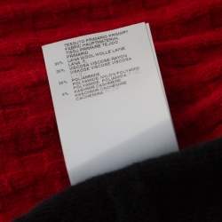 Just Cavalli Bicolor Textured Knit Wool Button Front Cardigan XS