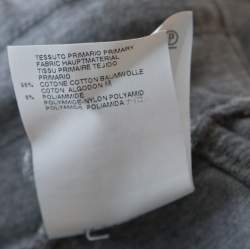 Pre Owned Just Cavalli Grey Cotton Melange Snakeskin Print Trim Tracksuit XS