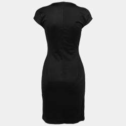 Pre Owned Just Cavalli Multicolor Aztec Print Stretch Knit Scoop Neck Bodycon Dress M