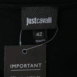 Pre Owned Just Cavalli Multicolor Aztec Print Stretch Knit Scoop Neck Bodycon Dress M