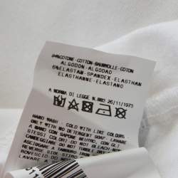 Pre Owned Just Cavalli White Cotton Jersey Sequin Paillette Embellished T-Shirt M