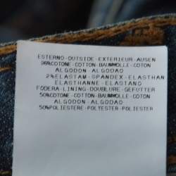 Pre Owned Just Cavalli Indigo Faded Denim Straight Fit Jeans M