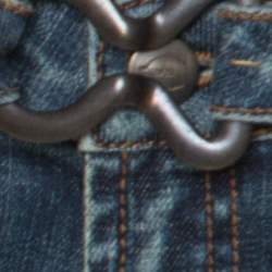 Pre Owned Just Cavalli Indigo Faded Denim Straight Fit Jeans M