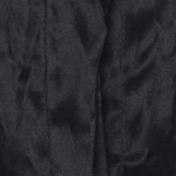 Pre Owned Just Cavalli Black Satin Contrast Collar and Cuff Button Front Shirt L