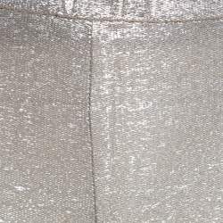 Pre Owned Just Cavalli Metallic Patched Stretch Knit Leggings M