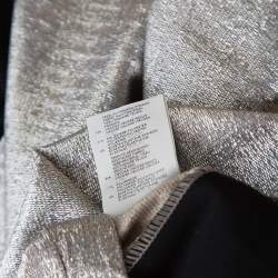 Pre Owned Just Cavalli Metallic Patched Stretch Knit Leggings M