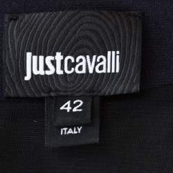 Pre Owned Just Cavalli Multicolor Printed Stretch Knit Sheath Dress M