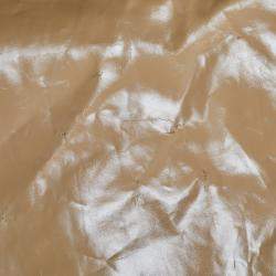 Pre Owned Just Cavalli Beige Crepe Paneled & Pleated Midi Dress M