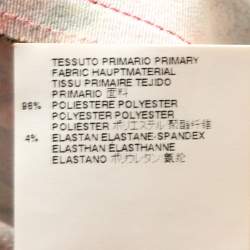 Pre Owned Just Cavalli Pink Baroque Print Satin Sheath Dress M