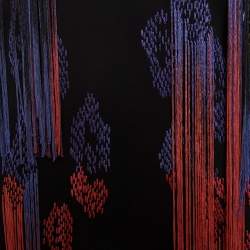 Pre Owned Just Cavalli Black Jersey Fringe Detail Shift Dress M