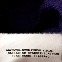 Pre Owned Just Cavalli Purple Stretch Jersey Sleeveless Mini Dress M