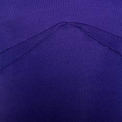 Pre Owned Just Cavalli Purple Stretch Jersey Sleeveless Mini Dress M
