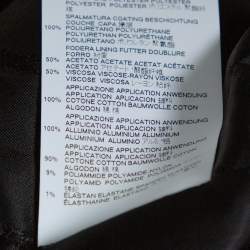 Pre Owned Just Cavalli Black Crepe Embellished Bomber Jacket M