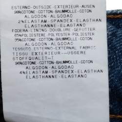 Just Cavalli Light Wash Denim Lace Trim Detail Straight Fit Jeans S