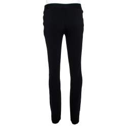 Pre Owned Just Cavalli Black Silk Blend Straight Leg Trouser S