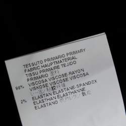 Pre Owned Just Cavalli Black Silk Blend Straight Leg Trouser S