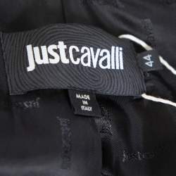 Pre Owned بليزر جاست كافالي كريب طباعة حيون وباروك كريمي M