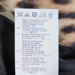 Pre Owned بليزر جاست كافالي كريب طباعة حيون وباروك كريمي M