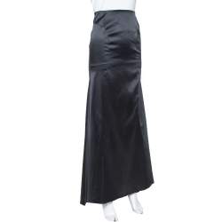 Pre Owned تنورة ماكسي جست كافالي ترين ساتان مقاس كبير - لارج