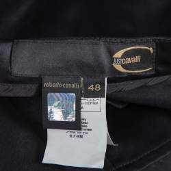 Pre Owned تنورة ماكسي جست كافالي ترين ساتان مقاس كبير - لارج