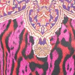 Pre Owned Just Cavalli Multicolor Animal & Abstract Printed Sheath Dress S