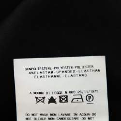 Pre Owned Just Cavalli Black Satin Paneled Maxi Skirt L