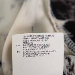 Pre Owned Just Cavalli Multicolor Abstract Printed Knit Tie Detail Mini Dress M