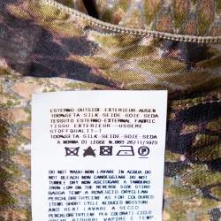 مملوكة مسبقًا Just Cavalli Multicolor Snakeskin Printed Silk Ruffled Maxi Skirt L