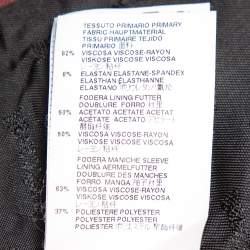 Pre Owned Just Cavalli Multicolor Snakeskin Printed Knit Button Front Blazer S