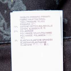 Pre Owned Just Cavalli Just Luxury Navy Blue Butterfly Printed Denim Skinny Leg Jeans S