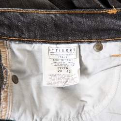 مملوكة مسبقًا بنطلون جينز جست كافالي قصة بوت دينم رصاصي فحمي مقاس متوسط - ميديوم